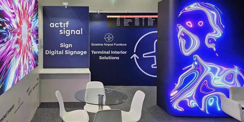 Stand d'Actif Signal au salon PTE World