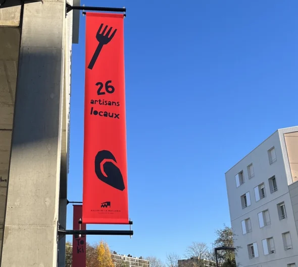 kakemono sur potence artisans locaux